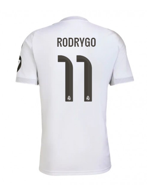 Muži Futbalové oblečenie Real Madrid Rodrygo Goes #11 2025-26 Krátky Rukáv - Domáci Muži Futbalové oblečenie Real Madrid Rodrygo Goes #11 2025-26 Krátky Rukáv - Domáci